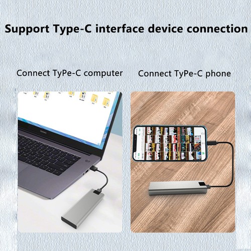 M.2 10Gbps NVMe/NGFF SSD HDD Adapter USB To Type-C Phon E USB3.2 External Hard - Photo 5/14