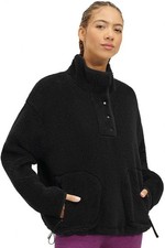 UGG Women's Atwell Sherpa Half Snap Authentic New Sweater Knit Cozy Warm Casual