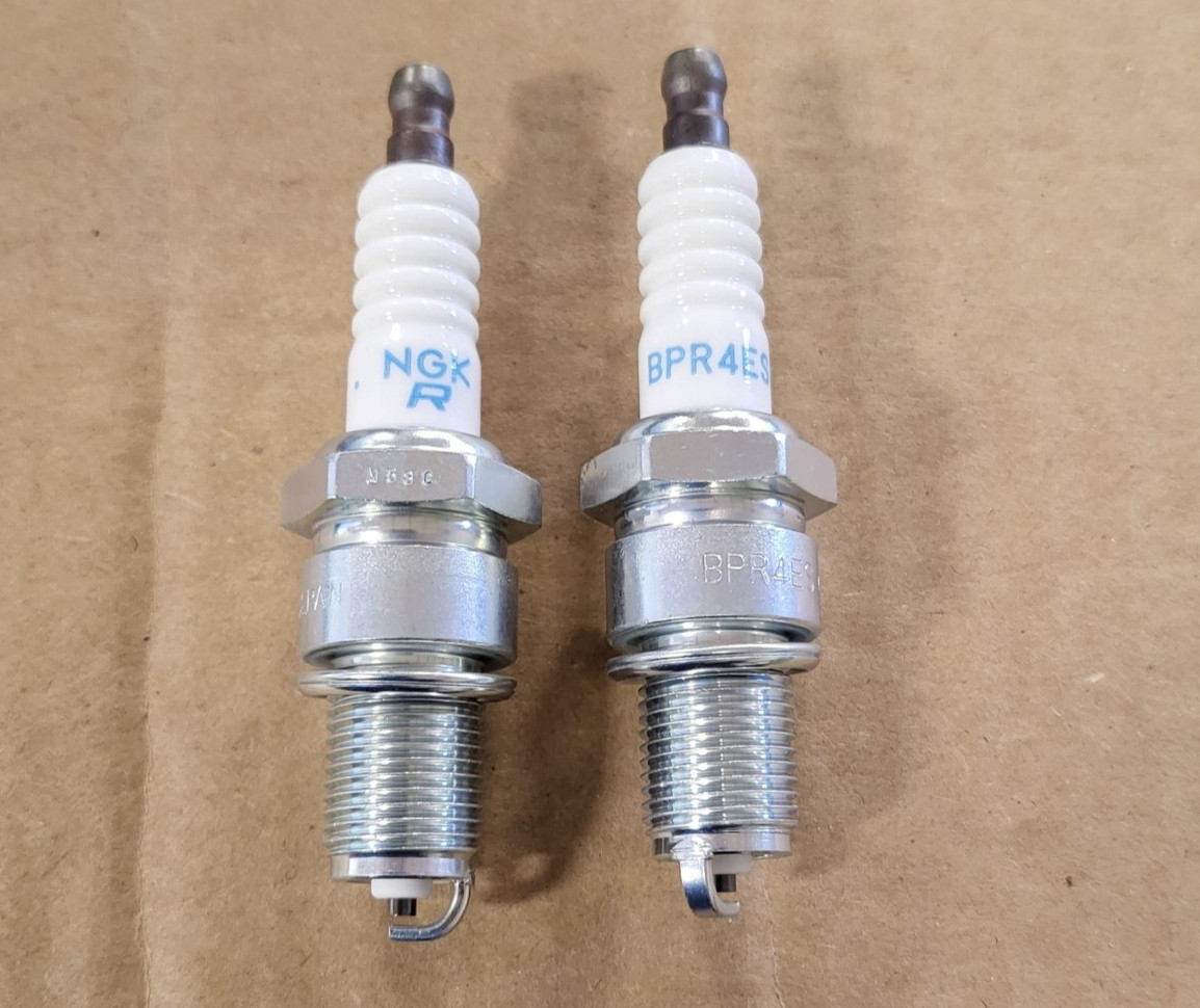 NGK BPR4ES Spark Plugs 2 Pack Copper Core Kawasaki 92070-7004D OEM Small Engine