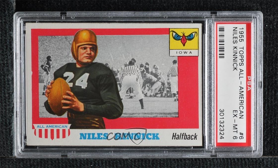 1955 Topps All American Niles Kinnick #6 PSA 6 5j5