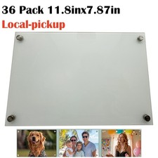 36 Pack 11.8inx7.87in Sublimation Printing Blank Glass Photo Frame DIY Transfer