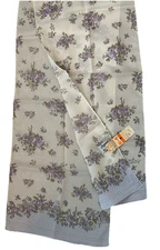 Sarah Coventry Sheer Scarf  52x10” Floral Oblong New Old Stock w/ Tag