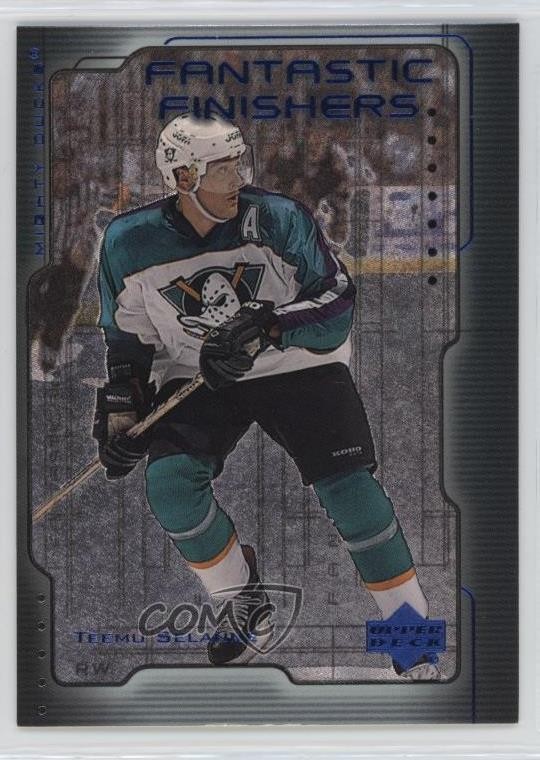 1999-00 Upper Deck Fantastic Finishers Teemu Selanne #FF6 HOF 05ds