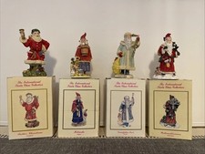 The International Santa Claus Collection Lot of  4 w/ Boxes - Vintage Christmas