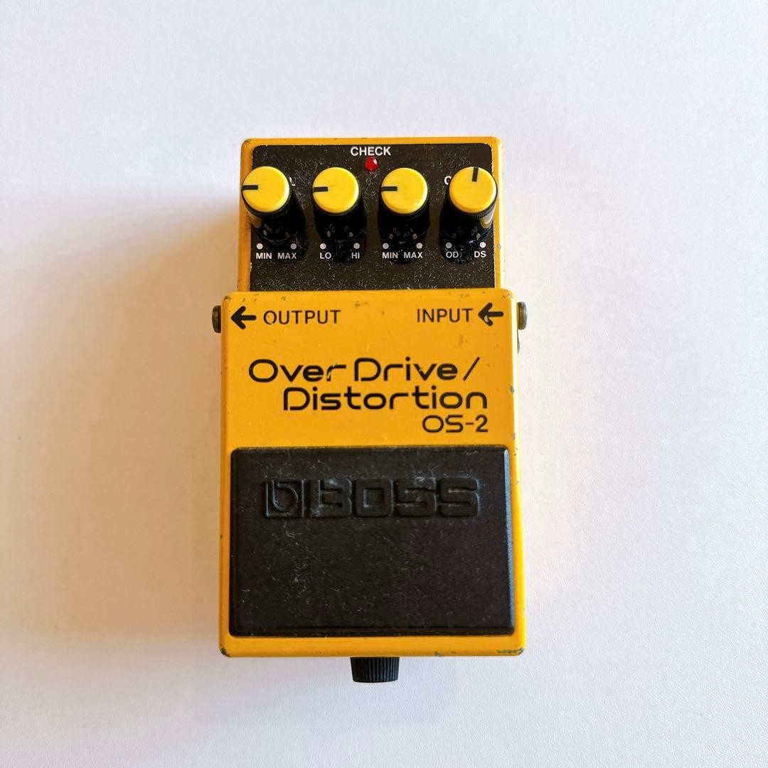Boss OS-2 Analog Overdrive/Distortion Effects Pedal for Electric Guitar