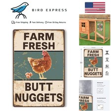 Vintage Metal Chicken Coop Signs Farm Decor Tin Signs Indoor Outdoor Wall Art