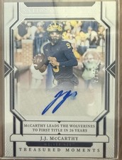 2024 Panini National Treasures College Materials Signatures J.J. McCarthy /99