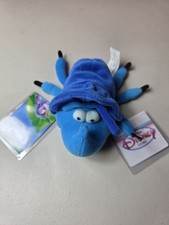 NEW Disney Store Pixar A BUG'S LIFE 7" BLUE DIM BEETLE bug plush bean bag doll