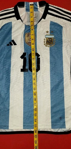 2022 WORLD CUP Argentina Qatar Authentic Jersey Final Match #10 Lionel Messi - Picture 9 of 12