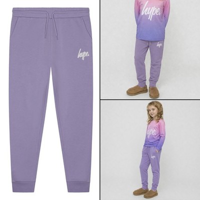 HYPE - Mädchen Jogginghose Kinder Freizeit lila Sweatpants weiche Bündchen Loungehose
