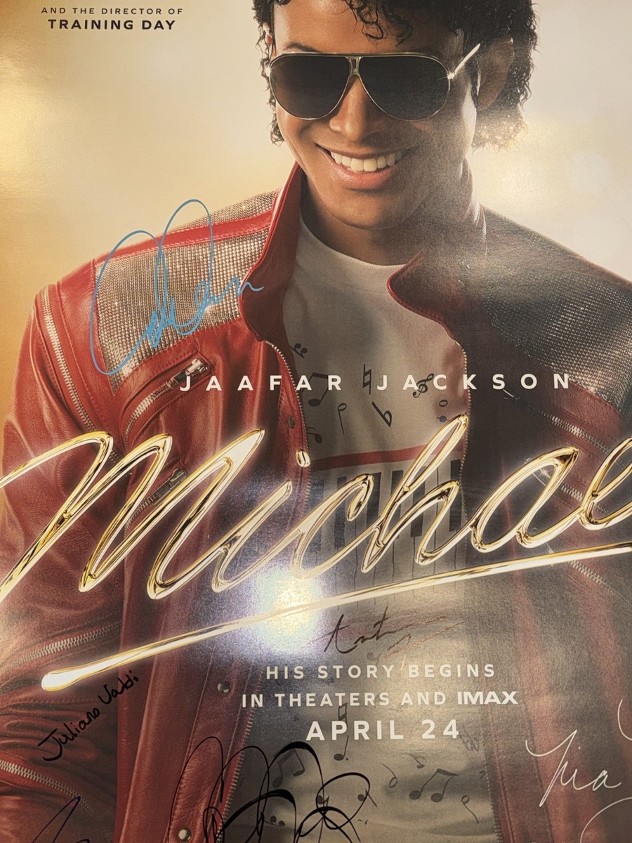Michael 2026 Movie Movie Poster Cast Signed COA Autograph Jaafar