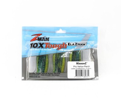 Zman Soft K�der MinnowZ 3 Zoll 6/Pack Pro Yellow Perch (4731)