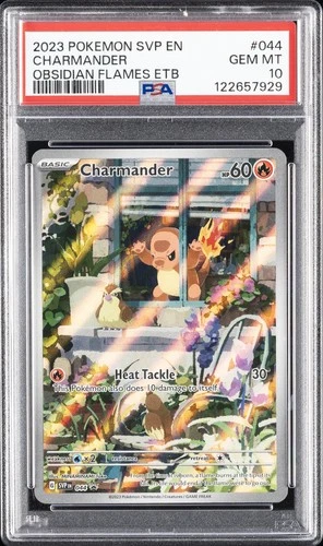 2023 POKEMON SVP EN-SV BLACK STAR PROMO #044 CHARMANDER PSA 10