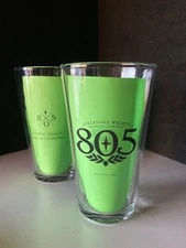 ✅ NEW (2) Firestone Walker 805 Beer Bar Craft Pint Glasses