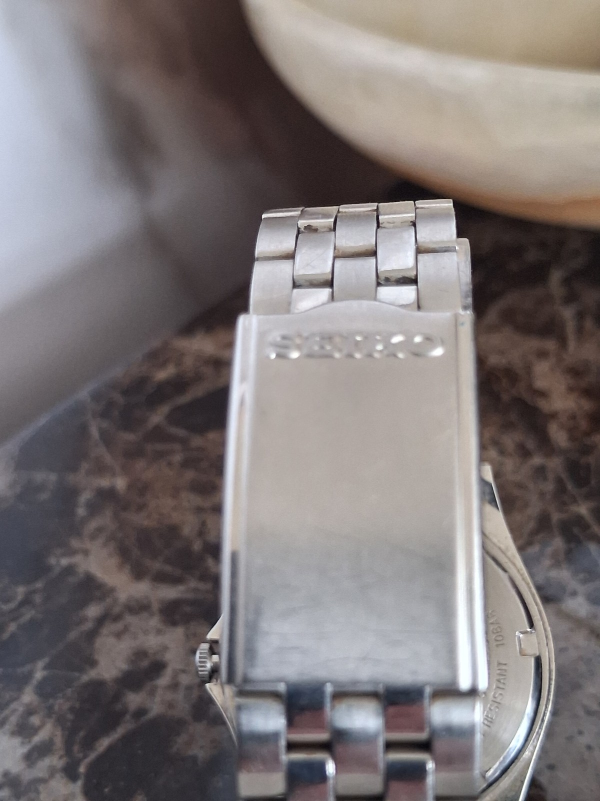 Mens Vintage Seiko Watch Quartz SQ100 Boxed Immaculate Condition image 9
