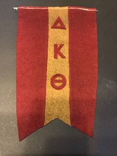 DELTA KAPPA THETA Fish Tail Fraternity/Sorority Pennant / Vintage