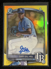 2025 Bowman Chrome Yellow Refractor Topps Autograph Gary Gill Hill #CPA-GG