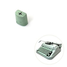 TAB SET Key for Hermes 3000 Typewriter Vtg Original Part Keyboard Green Media thumbnail