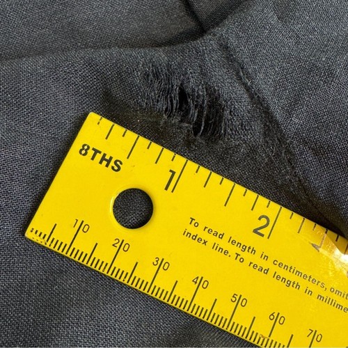 VTG Louis Vuitton Uniforms Charcoal Grey Virgin Wool Tapered Pants 32x29 *Hole* - Picture 7 of 11