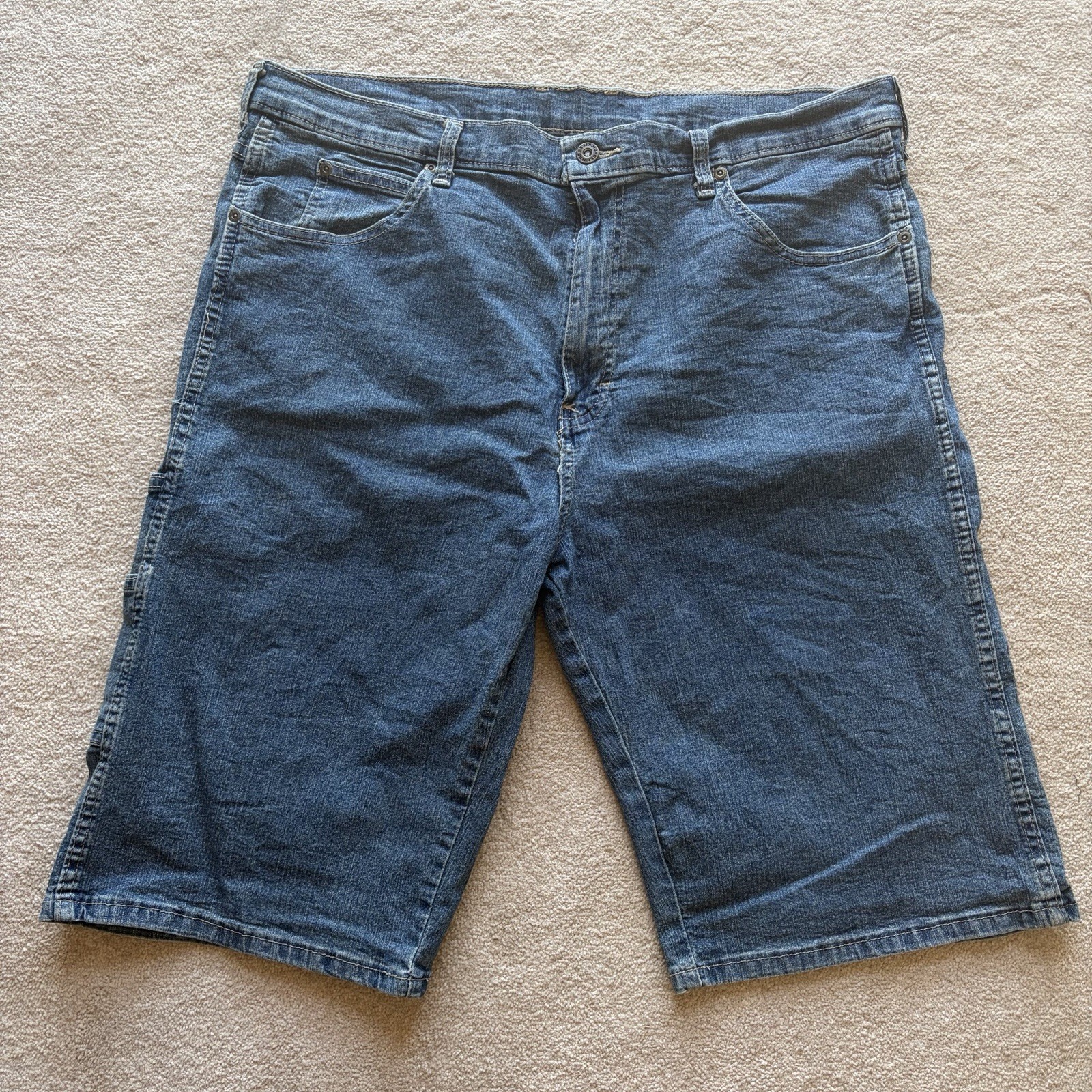 Dickies Carpenter Denim Shorts W38 Blue Wash Jorts image 3