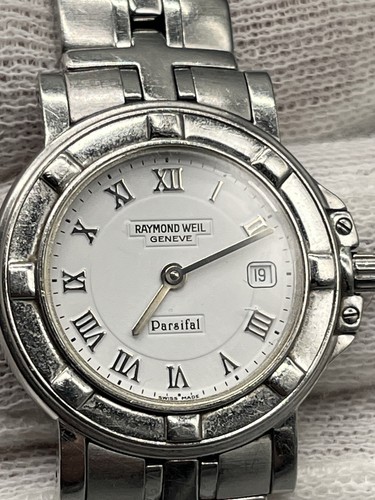 RAYMOND WEIL GENEVE PARSIFAL QUARTZ DAMENUHR MIT RÖMISCHEN ZIFFERN DATUMSAN. F.1 - Bild 4 von 15