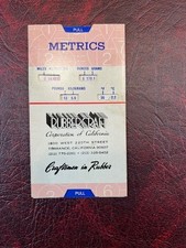 Metrics Made Easy Vintage Metric Converter Pocket Card 1973 Made in USA