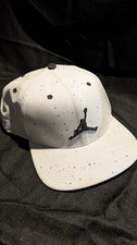 Air Jordan Hat Men Gray Speckled Print Jumpman Nike Air Snap Back Cap