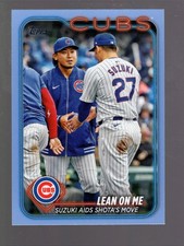 2024 Seiya Suzuki/Shota Imanaga Topps Update #US205 Father's Day Blue 15/50 Cubs