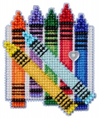 Mill Hill Cross Stitch Kit MH18-2625 Colorful Crayons - Autumn Harvest