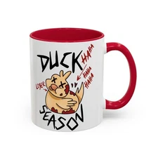 Duck Season Alastor Hazbin Hotel Coffee Mug, Lucifer Mugs