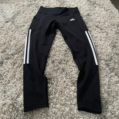 Adidas Womens Black Primegreen AEROREADY Leggings M Pockets