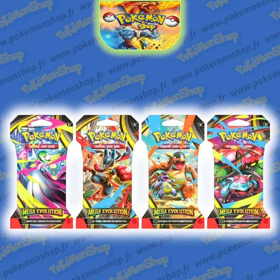 Pokémon ME01 Booster Blister Mega Evolution Fr Neuf à l'unité (aléatoire)