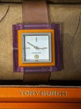 NEW Tory Burch Women's The Sedgwick Pink Polyurethane Strap Watch 33mm