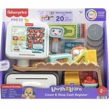 Fisher-Price Laugh  Learn Count  Shop Cash Register Play Store with 20 Pieces