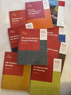 Ati PN STUDENT Box Edition 12.0 Content Mastery Series. 9 Books Included New 