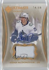 2023 Upper Deck Ultimate Collection Rookies 74/99 Aidan McDonough Patch Auto 2pw