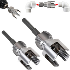 Pipe Threading Tool Kit with Internal & External Threader, 1/2"+ 3/4" Pipe Sizes