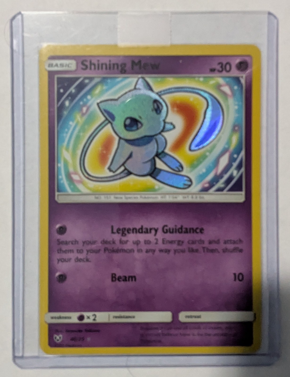 Pokemon Shining Mew Shining Legends Shiny Holo Rare 40/73 TCG Card English 2017