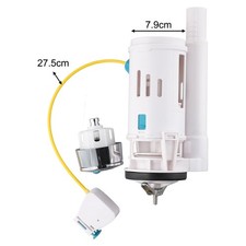 Toilet Cistern Flush Parts Toilet Flush Kit Adjustable Overflow Pipe Bathroom