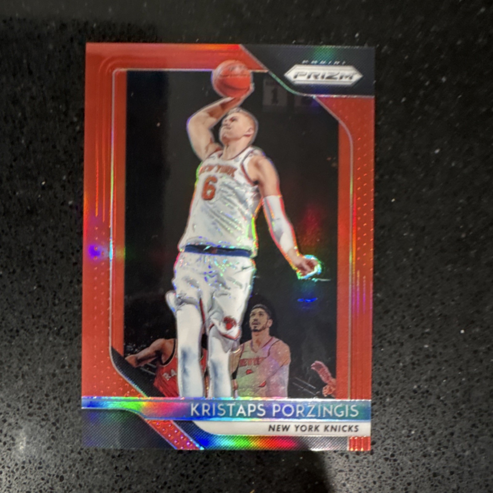 Panini 2018-19 Prizm Kristaps Porzingis Red Prizm #267 /299 New York Knicks