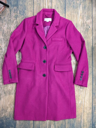 Giacca pavone monopetto Michael Kors donna M misto lana rosa azalea