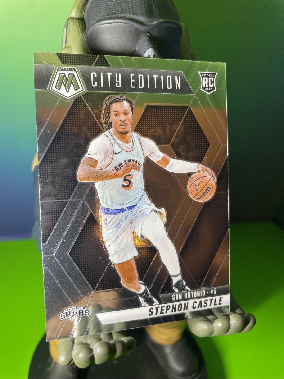 2024-25 Mosaic -Stephon Castle #290 (Silver) Rookie CITY EDITION
