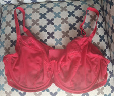 M&S Extra Support Bra 42F Dark Pink Geranium Lace Cup Underwired BNWOT