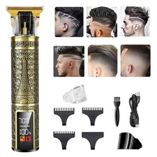 Professional LCD Display Hair Clippers for Men Cordless Beard Trimmers BEST GIFT