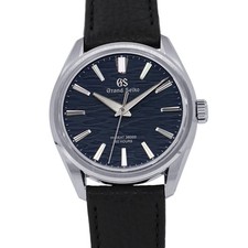 SEIKO Grand SEIKO Evolution 9 Collection 38.6mm Stainless Steel/Leather Navy...