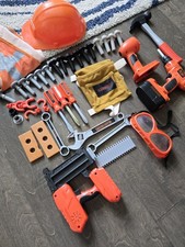 Black  Decker Lot of 40 Good Helper Mixed Construction Tools Pretend Kids Play