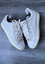 Balenciaga Arena Low-Top Sneakers Black Creased Leather UK 12 — listing 6