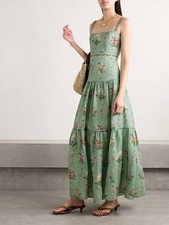 AGUA Lima Orquidea tiered embellished dress $920 size S