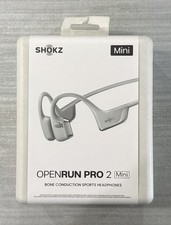Shokz Open Run Pro 2 Mini Bone Conduction Sports Headphones - Silver -New in Box