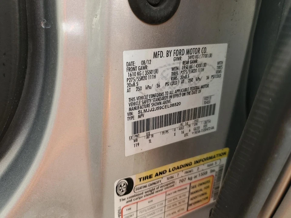 Used Fuel Tank fits: 2012 Lincoln Navigator 119`` WB Grade A - Изображение 4 из 4